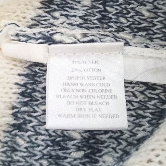 Loft 3/4 Sleeve Striped Sweater Size M - Picture 6 of 6